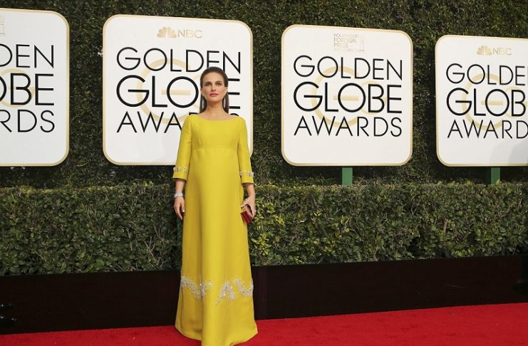 Natalie Portman arrives at the 74th Annual Golden Globe Awards in Beverly Hills