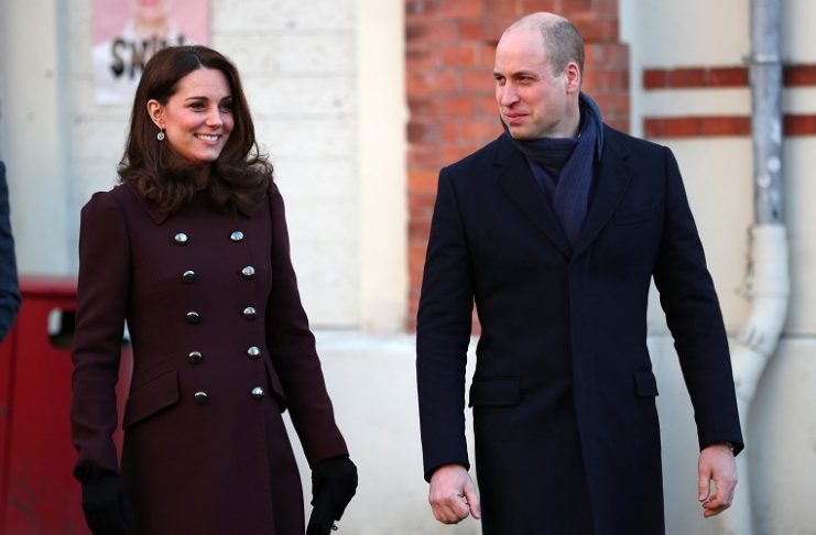 Britain’s Prince William and Catherine, Duchess of Cambridge, leave Hartvig Nissen School in Oslo
