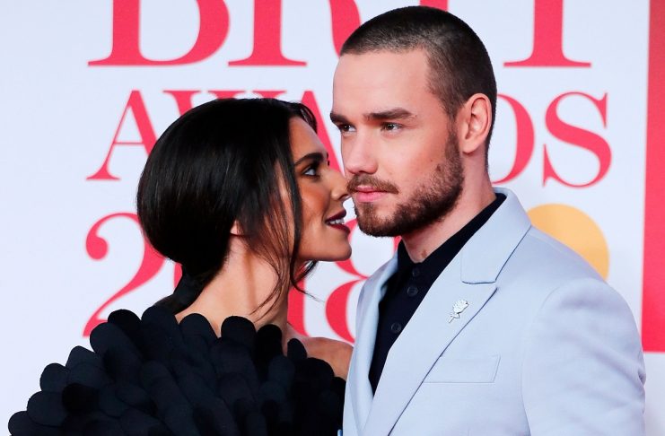 Cheryl Tweedy and Liam Payne arrive at the Brit Awards at the O2 Arena in London