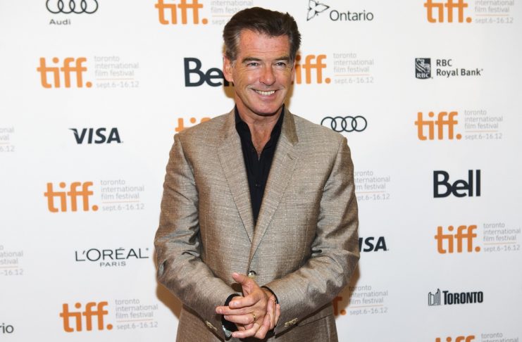 Brosnan arrives on the red carpet for the gala presentation of the film “Love is All You Need” during the Toronto International Film Festival
