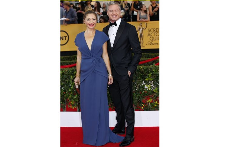 Rebecca Gayheart and Eric Dane arrive at the 21st annual Screen Actors Guild Awards in Los Angeles