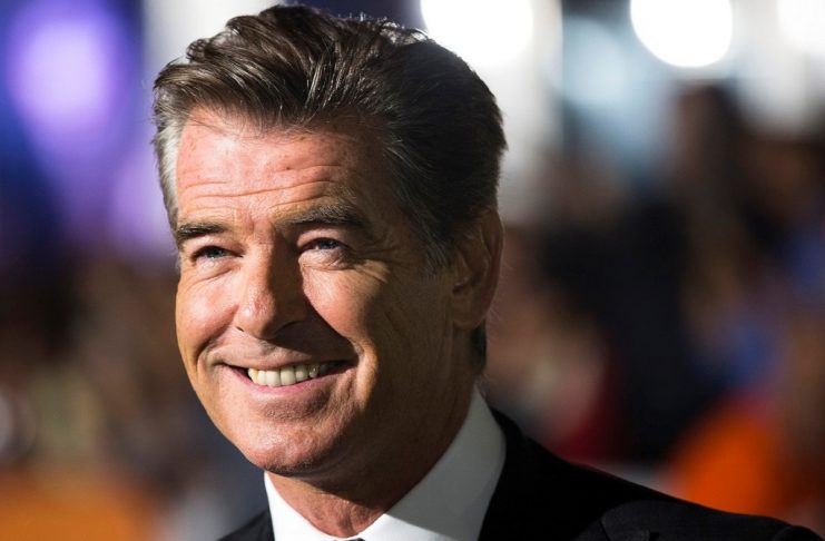 Cast member Brosnan arrives for the gala screening of “The Love Punch” at the 38th Toronto International Film Festival