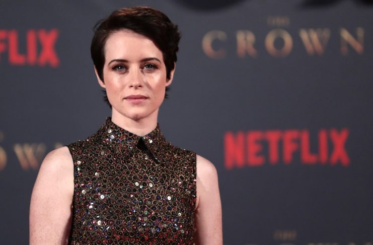 Actor Claire Foy, who plays Queen Elizabeth II, attends the premiere of “The Crown” Season 2 in London