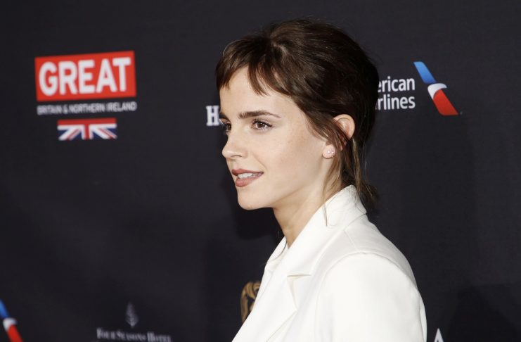 Actor Emma Watson poses at the BAFTA Los Angeles Awards Season Tea Party in Los Angeles
