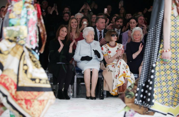 Royal visit to London Fashion Week
