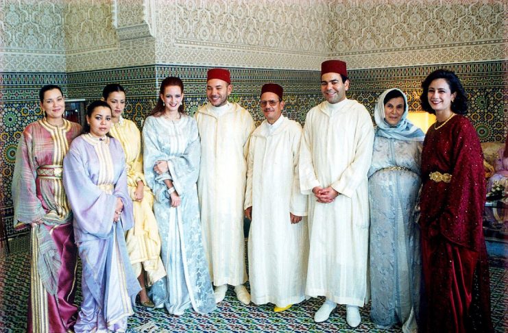 THE MOROCCO ROYAL FAMILY POSE FOR A FAMILY PHOTO IN RABAT.