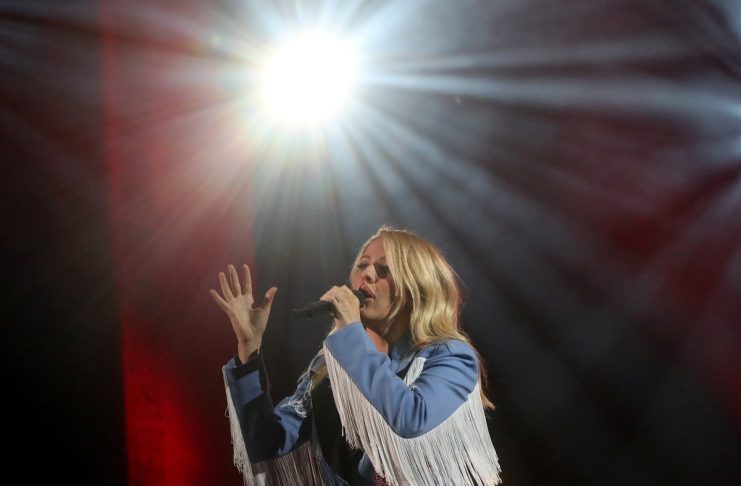 Ellie Goulding performs at the Global Citizen Festival at Central Park in Manhattan
