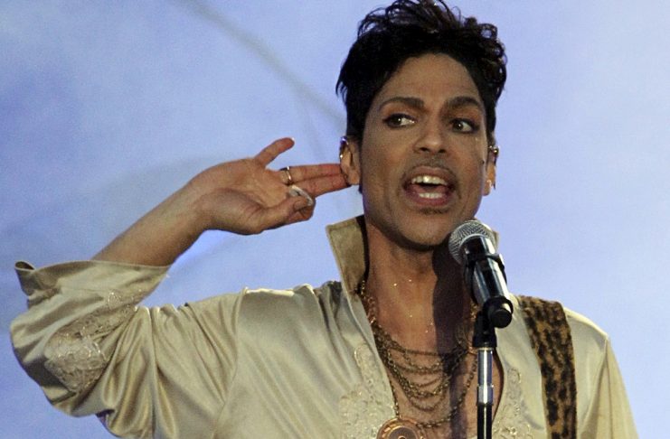 File photo of U.S. musician Prince performing at the Hop Farm Festival near Paddock Wood