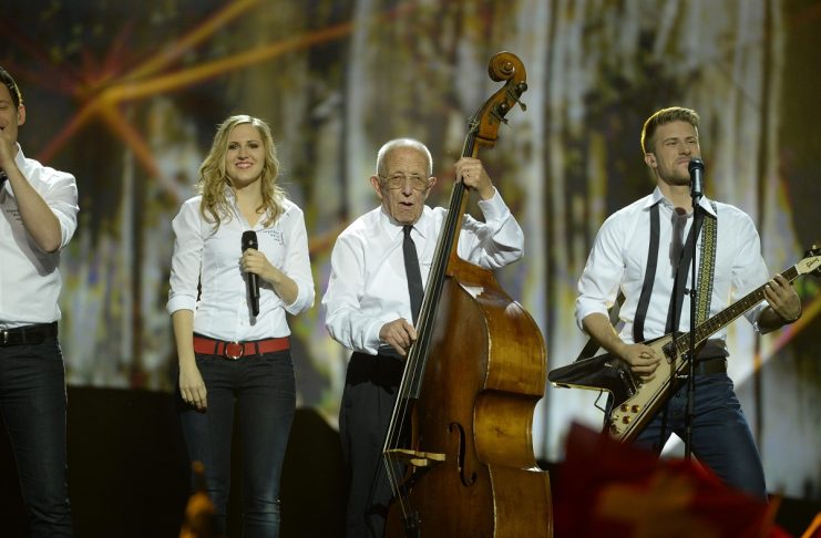 Switzerland’s band Takasa performs during the second semi-final of the 2013 Eurovision Song Contest in Malmo