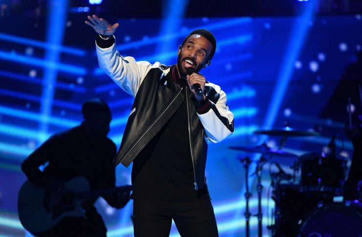 Singer Craig David performs during a special concert “The Queen’s Birthday Party” in London