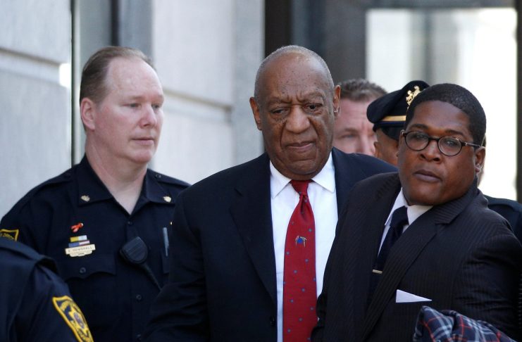 Actor and comedian Bill Cosby exits Montgomery County Courthouse after a jury convicted him in a sexual assault retrial in Norristown