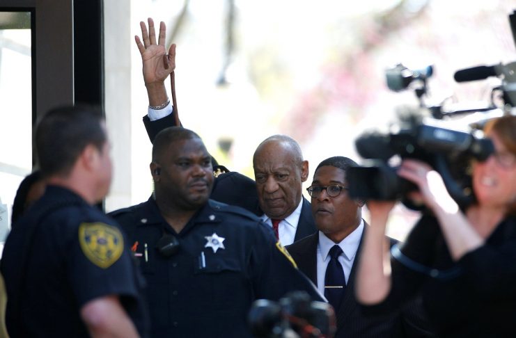 Actor and comedian Bill Cosby exits Montgomery County Courthouse after a jury convicted him in a sexual assault retrial in Norristown