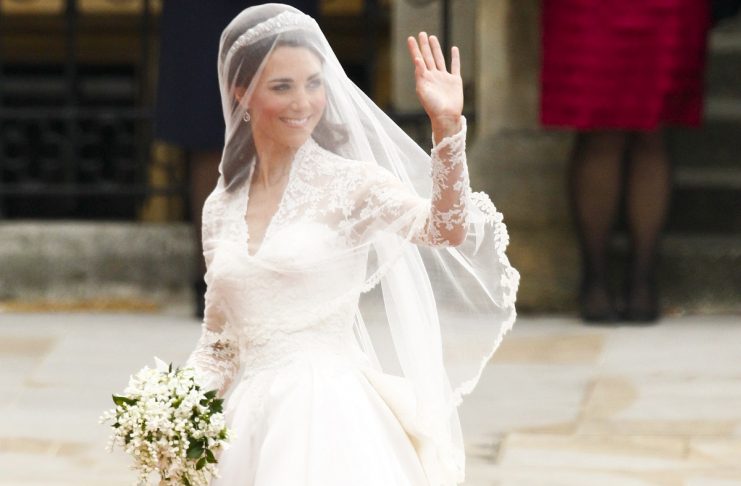 Kate Middleton arrives to Westminster Abbey for her marriage to Britain’s Prince William in central London