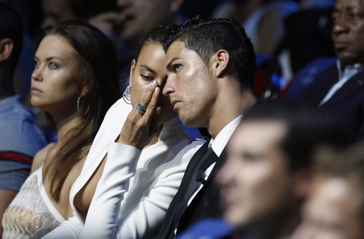 Portugal’s Ronaldo and girlfriend model Shayk attend the Champions League draw ceremony at Monaco’s Grimaldi Forum in Monte Carlo