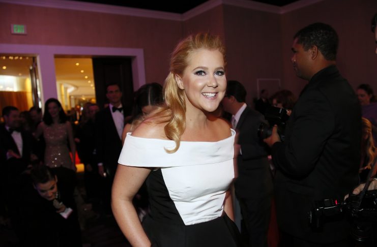Amy Schumer arrives at the 73rd Golden Globe Awards in Beverly Hills