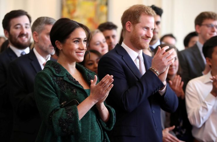 Britain’s Prince Harry and Meghan, Duchess of Sussex attend a Commonwealth Day youth event in London