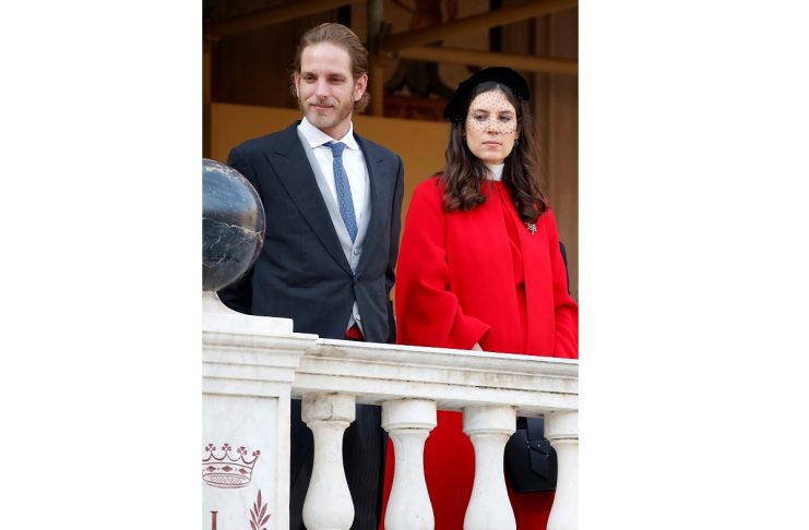 Andrea Casiraghi and his wife Tatiana attend the celebrations marking Monaco’s National Day at the Monaco Palace