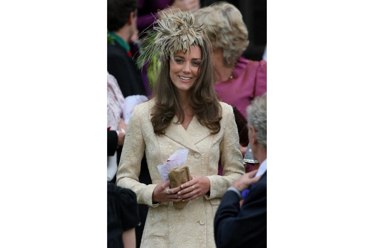 Briain’s Middleton leaves following the wedding of Parker Bowles and Lopes in Lacock in west England