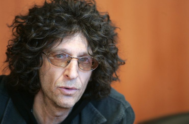 Radio personality Howard Stern speaks during news conference in New York