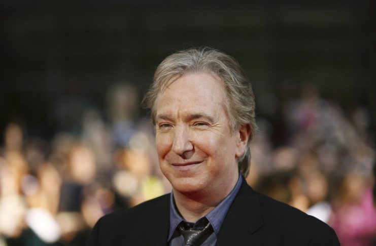 Actor Rickman arrives for premiere of film Harry Potter and Half-Blood Prince in New York