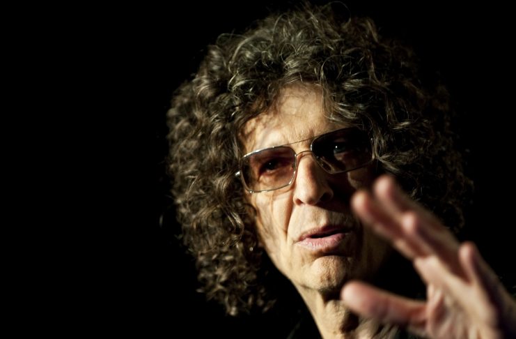 Radio/TV personality Howard Stern speaks during an “America’s Got Talent” news conference in New York