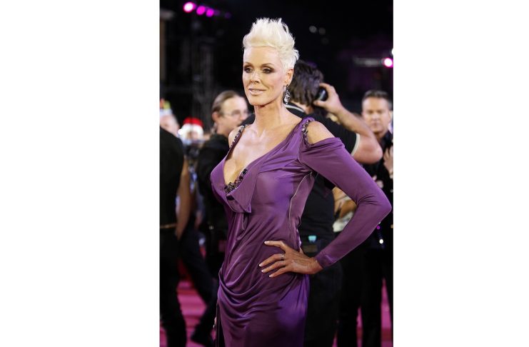 Danish actress Brigitte Nielsen poses during the opening ceremony of the 20th Life Ball in Vienna