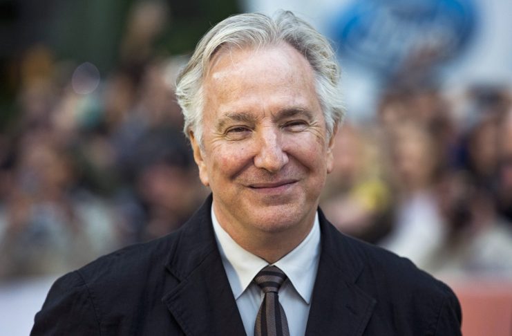 Rickman arrives for the “A Little Chaos” gala at the Toronto International Film Festival in Toronto