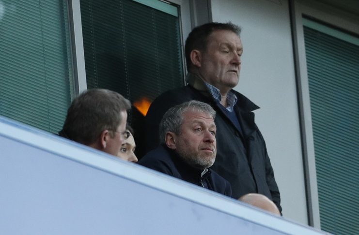 Chelsea owner Roman Abramovich in the stands