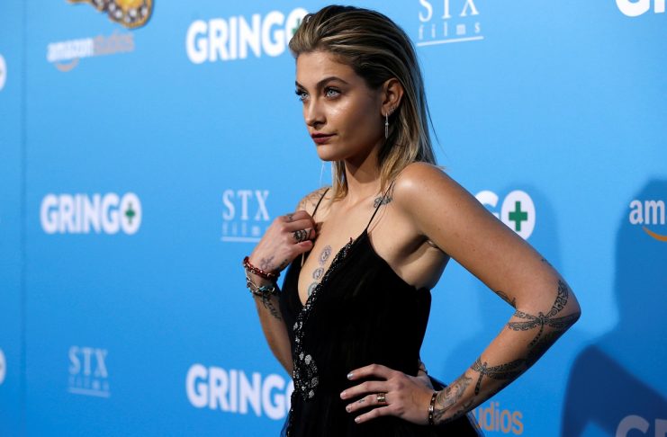 Cast member Jackson poses at the premiere for the movie “Gringo” in Los Angeles