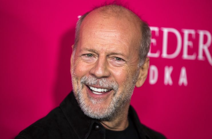 Cast member Bruce Willis arrives for the premiere of the film “Rock the Kasbah” in New York