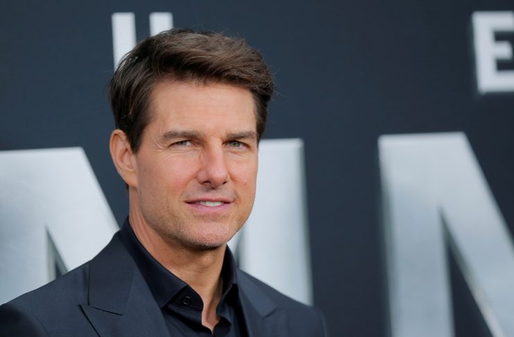 Actor Tom Cruise arrives for the premiere of the film “The Mummy” in New York