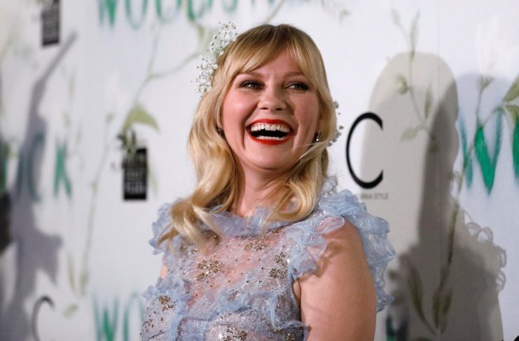 Cast member Dunst poses at the premiere for “Woodshock” in Los Angeles