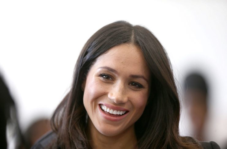 Britain’s Prince Harry’s fiancee Meghan Markle attends a reception with delegates from the Commonwealth Youth Forum at the Queen Elizabeth II Conference Centre, London