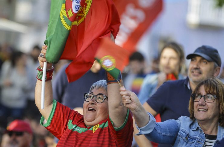 Adeptos em Aveiro assistem ao Portugal vs Espanha