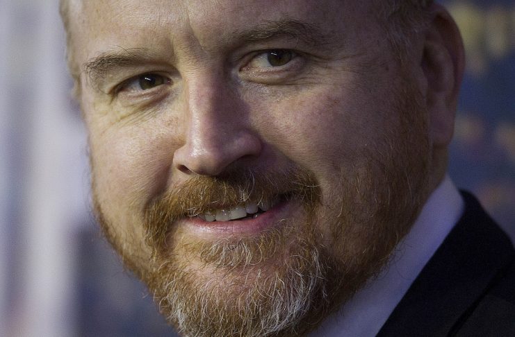 Comedian Louis C.K. arrives for the 40th Anniversary Saturday Night Live (SNL) broadcast in the Manhattan borough of New York