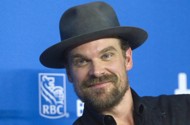 David Harbour attends a news conference to promote the film “Black Mass” at TIFF the Toronto International Film Festival in Toronto