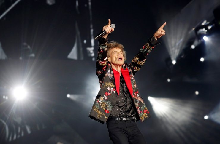 Mick Jagger of the Rolling Stones performs during a concert of their “No Filter” European tour at the new U Arena stadium in Nanterre near Paris, France
