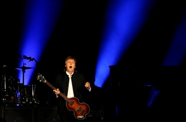 Musician McCartney performs at the Desert Trip music festival at Empire Polo Club in Indio