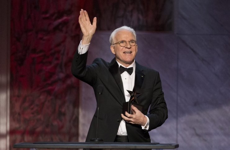 Actor Martin accepts the American Film Institute’s 43rd Life Achievement Award at the Dolby theatre in Hollywood
