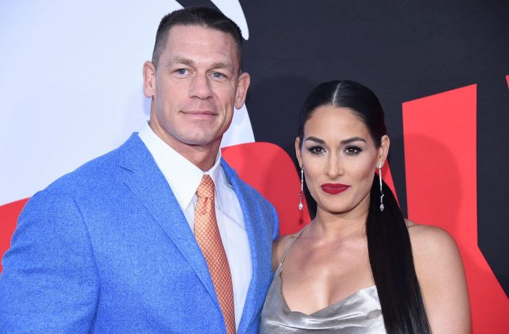 John Cena and Nikki Bella attend the premiere of “Blockers” in Los Angeles