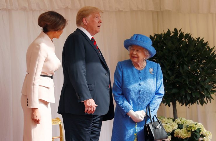 Trump meets the Queen at Windsor Castle in Britain