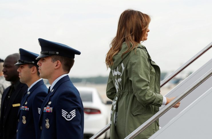 First lady Melania Trump departs Washington to visit the U.S.-Mexico border in McAllen, Texas