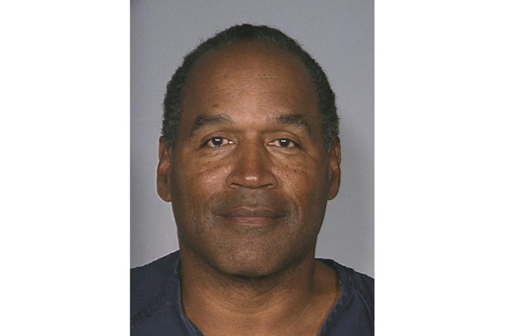 O.J. Simpson police booking photograph from Las Vegas