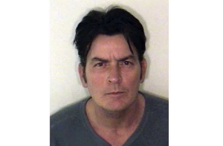 Handout photo of U.S. actor Charlie Sheen who was arrested for domestic violence