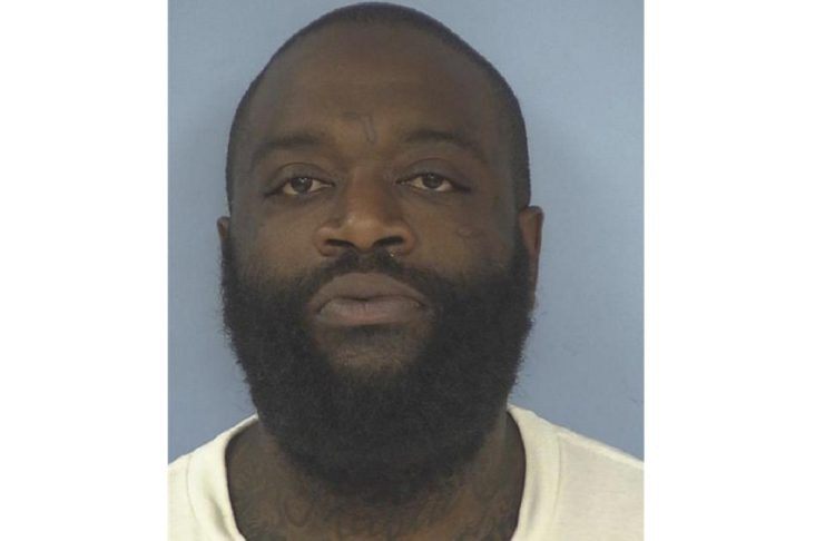 Police booking photo of rapper Rick Ross, whose real name is William Leonard Roberts