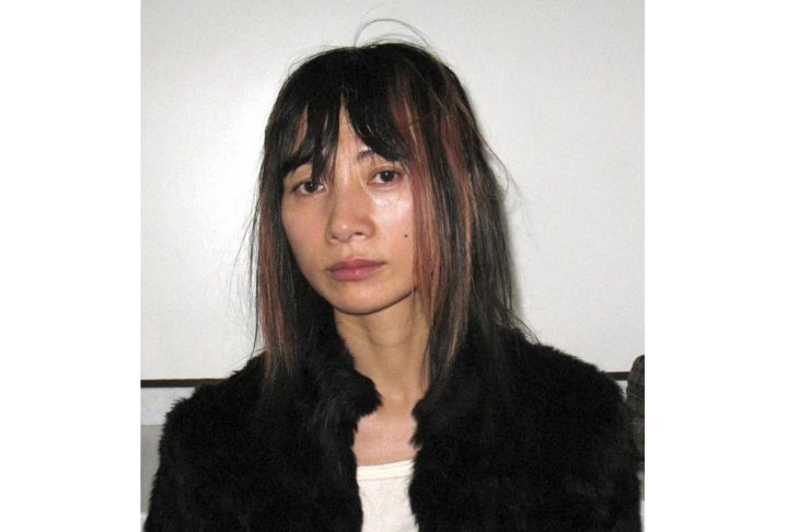 Booking photo of actress Bai Ling after her arrest at Los Angeles International Airport