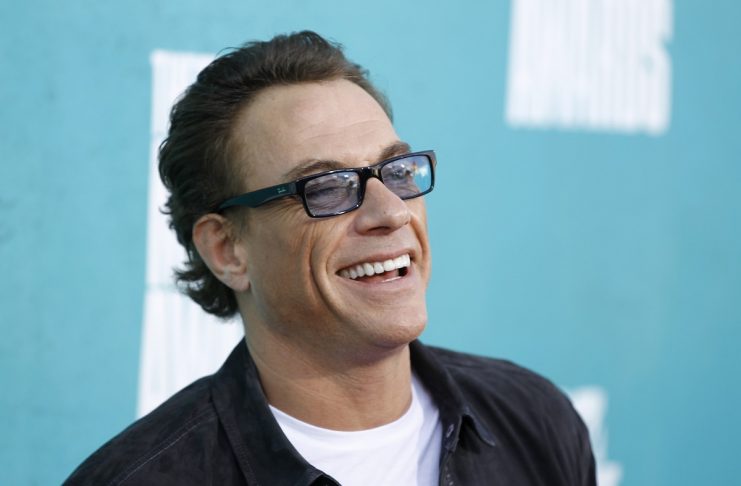 Actor Jean-Claude Van Damme arrives at the 2012 MTV Movie Awards in Los Angeles