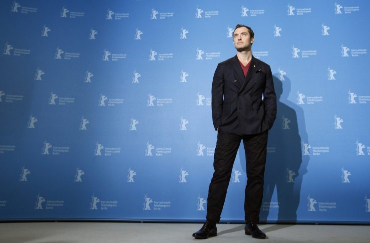 Actor Law poses during a photocall to promote the movie “Side Effects” at the 63rd Berlinale International Film Festival in Berlin