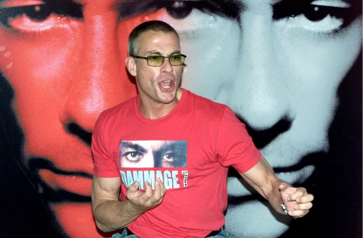 JEAN CLAUDE VAN DAMME POSES DURING PHOTOCALL IN MADRID.