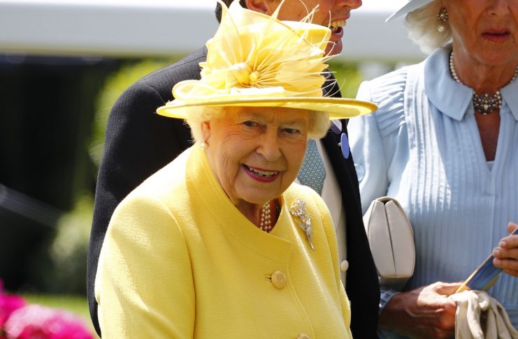 Britain’s Queen Elizabeth II before the 2.30 Jersey Stakes